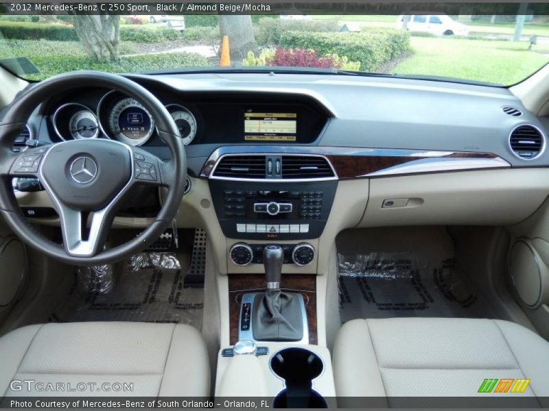 Black / Almond Beige/Mocha 2012 Mercedes-Benz C 250 Sport