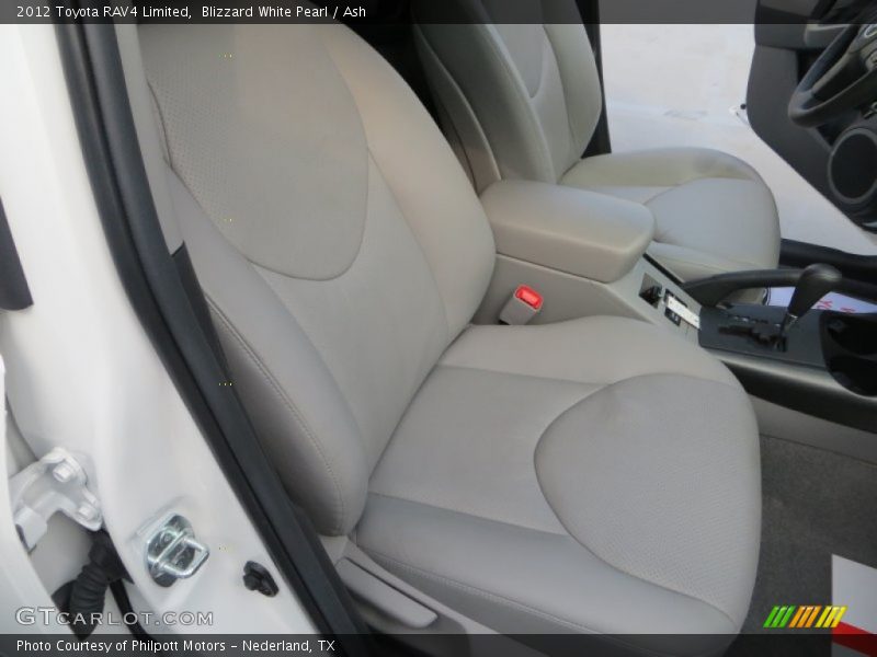 Blizzard White Pearl / Ash 2012 Toyota RAV4 Limited