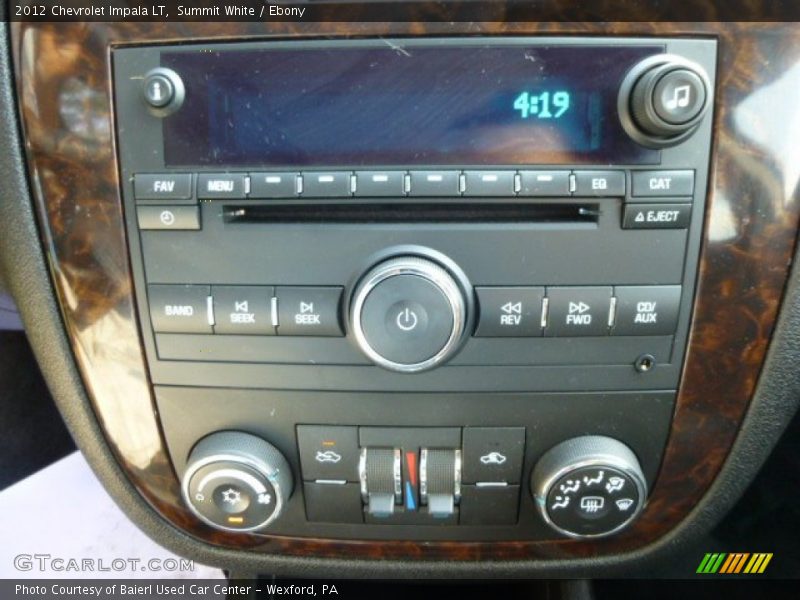 Summit White / Ebony 2012 Chevrolet Impala LT