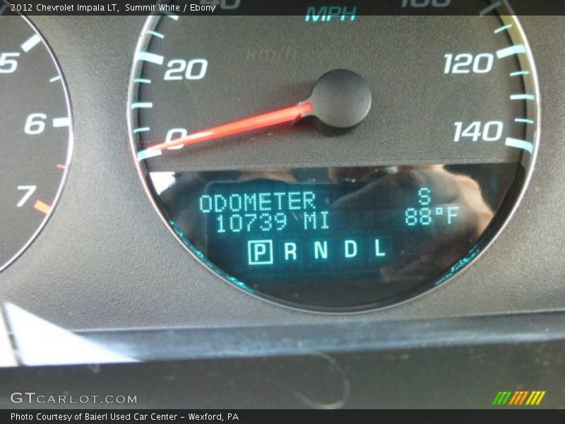 Summit White / Ebony 2012 Chevrolet Impala LT