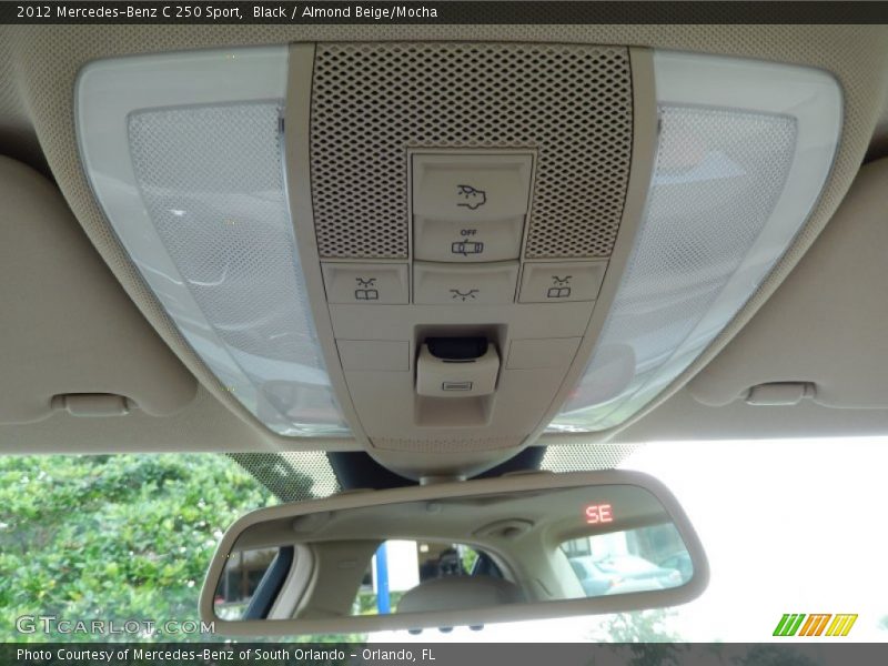 Black / Almond Beige/Mocha 2012 Mercedes-Benz C 250 Sport