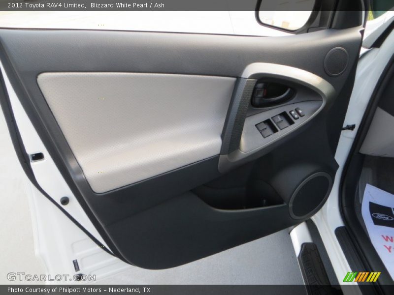 Blizzard White Pearl / Ash 2012 Toyota RAV4 Limited