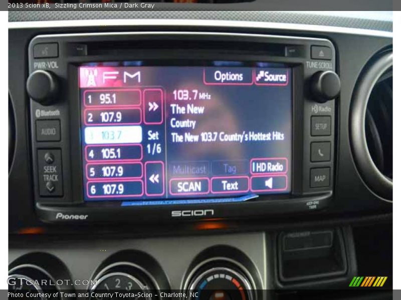 Sizzling Crimson Mica / Dark Gray 2013 Scion xB