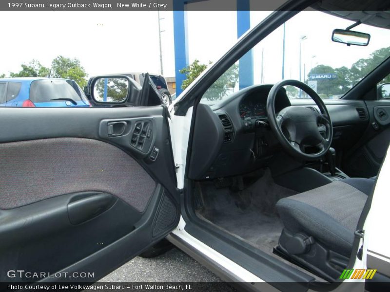 New White / Grey 1997 Subaru Legacy Outback Wagon
