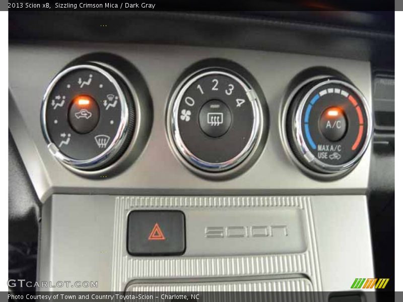 Sizzling Crimson Mica / Dark Gray 2013 Scion xB