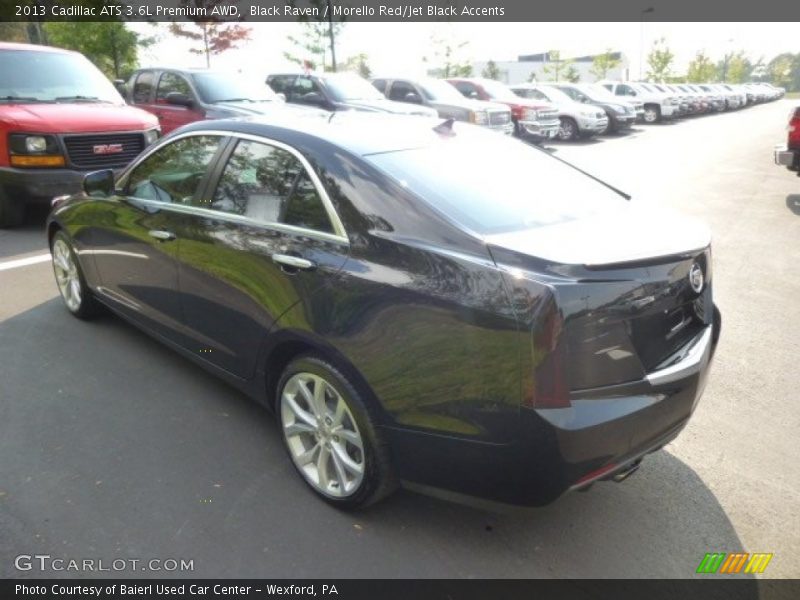Black Raven / Morello Red/Jet Black Accents 2013 Cadillac ATS 3.6L Premium AWD