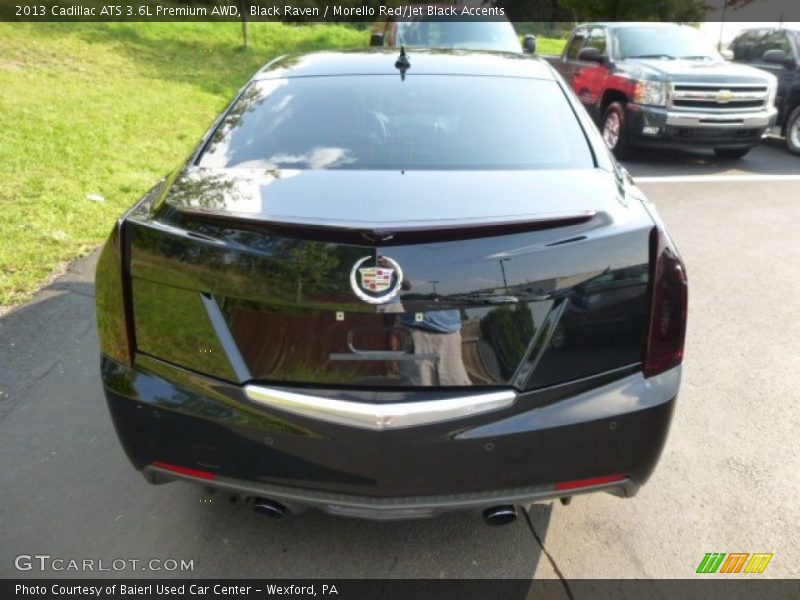 Black Raven / Morello Red/Jet Black Accents 2013 Cadillac ATS 3.6L Premium AWD