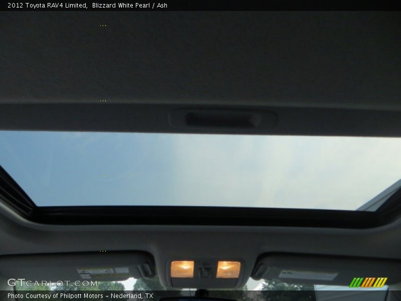 Blizzard White Pearl / Ash 2012 Toyota RAV4 Limited