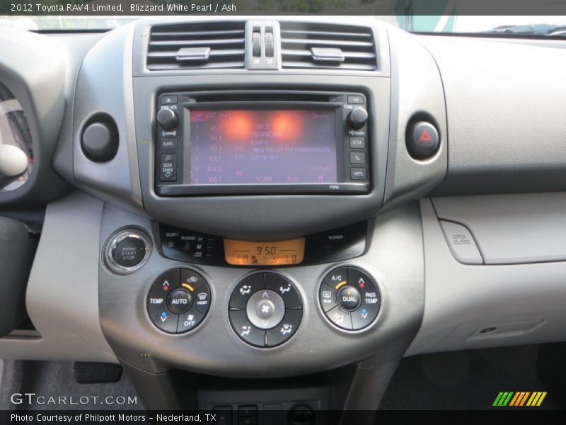 Blizzard White Pearl / Ash 2012 Toyota RAV4 Limited