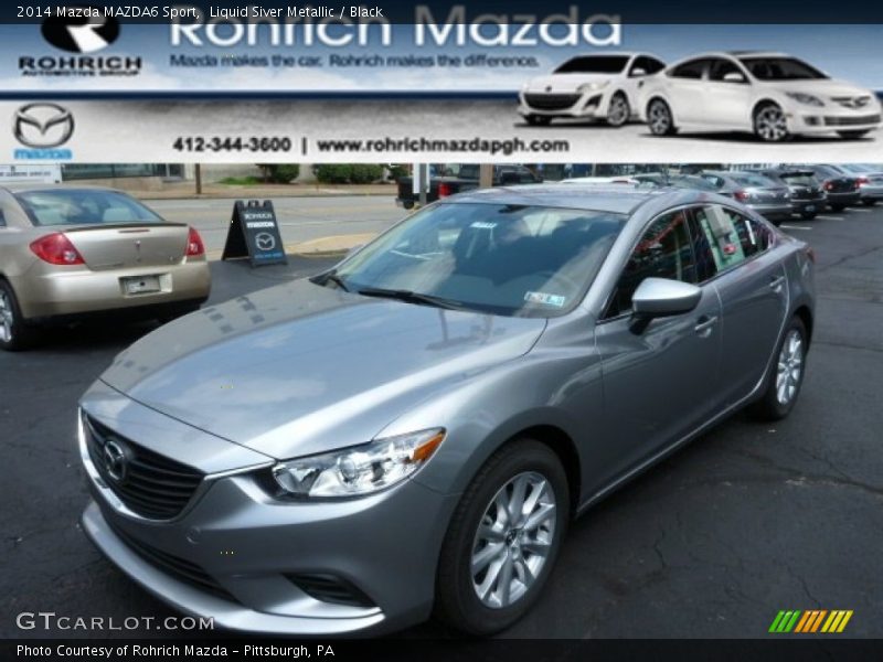 Liquid Siver Metallic / Black 2014 Mazda MAZDA6 Sport