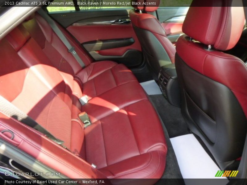 Black Raven / Morello Red/Jet Black Accents 2013 Cadillac ATS 3.6L Premium AWD