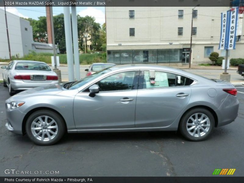 Liquid Siver Metallic / Black 2014 Mazda MAZDA6 Sport