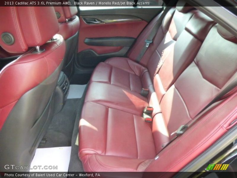 Black Raven / Morello Red/Jet Black Accents 2013 Cadillac ATS 3.6L Premium AWD