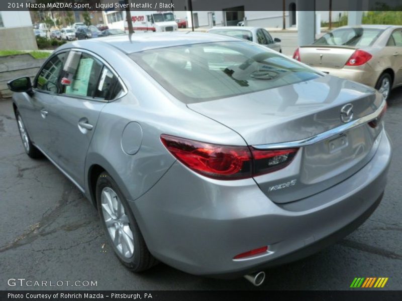 Liquid Siver Metallic / Black 2014 Mazda MAZDA6 Sport