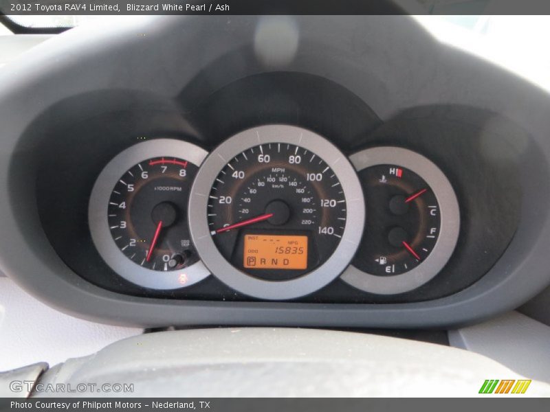 Blizzard White Pearl / Ash 2012 Toyota RAV4 Limited