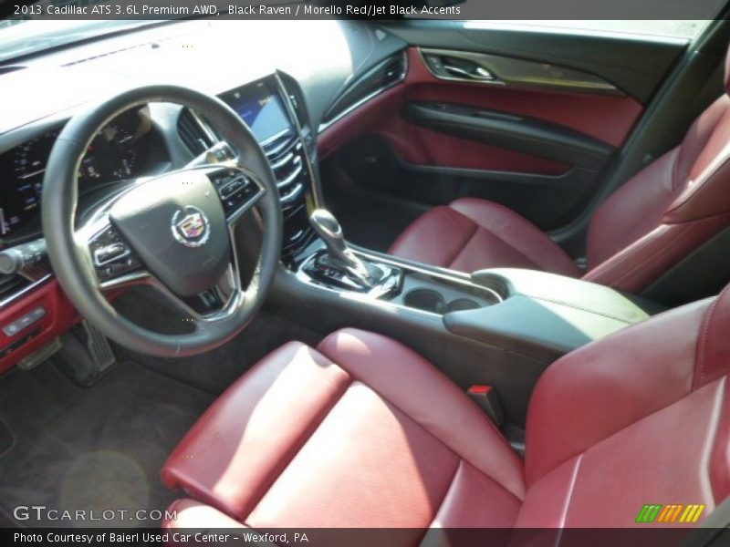 Morello Red/Jet Black Accents Interior - 2013 ATS 3.6L Premium AWD 
