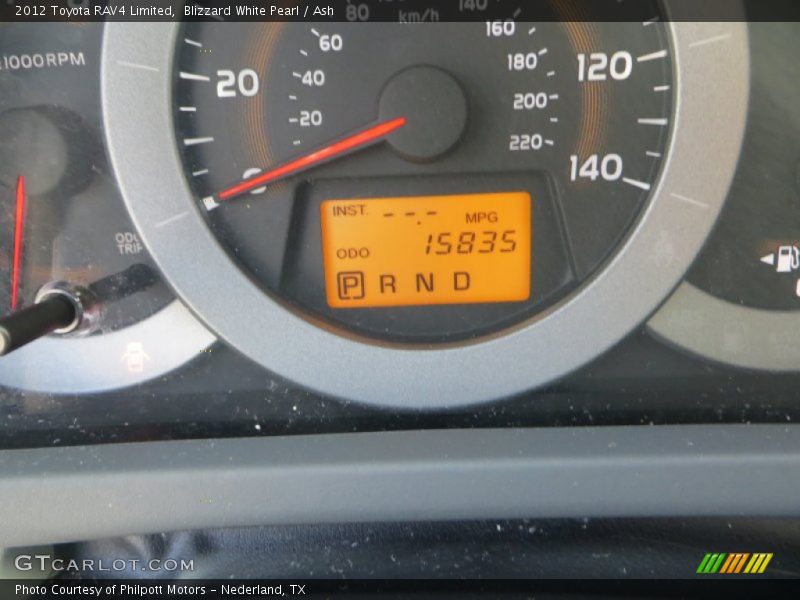 Blizzard White Pearl / Ash 2012 Toyota RAV4 Limited