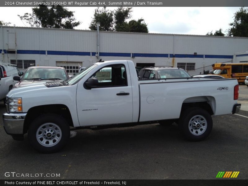 Summit White / Dark Titanium 2014 Chevrolet Silverado 3500HD WT Regular Cab 4x4