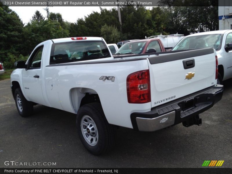 Summit White / Dark Titanium 2014 Chevrolet Silverado 3500HD WT Regular Cab 4x4