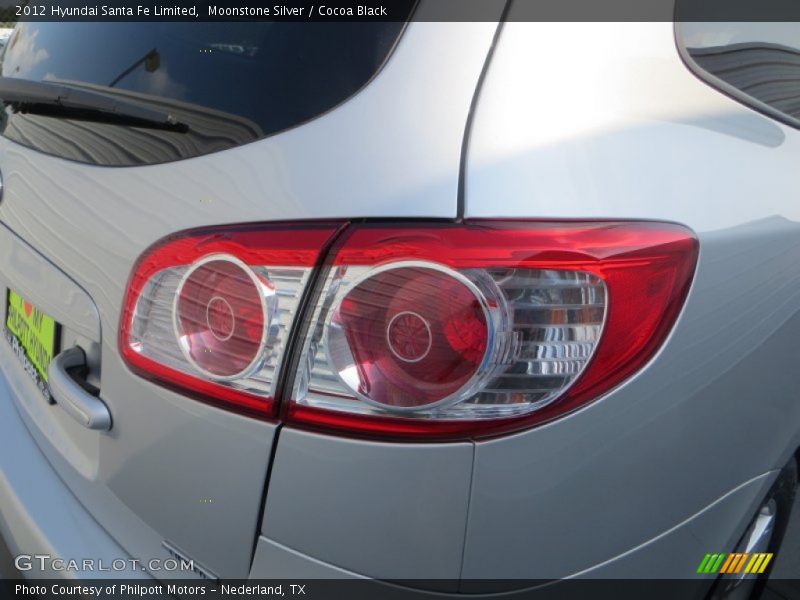 Moonstone Silver / Cocoa Black 2012 Hyundai Santa Fe Limited