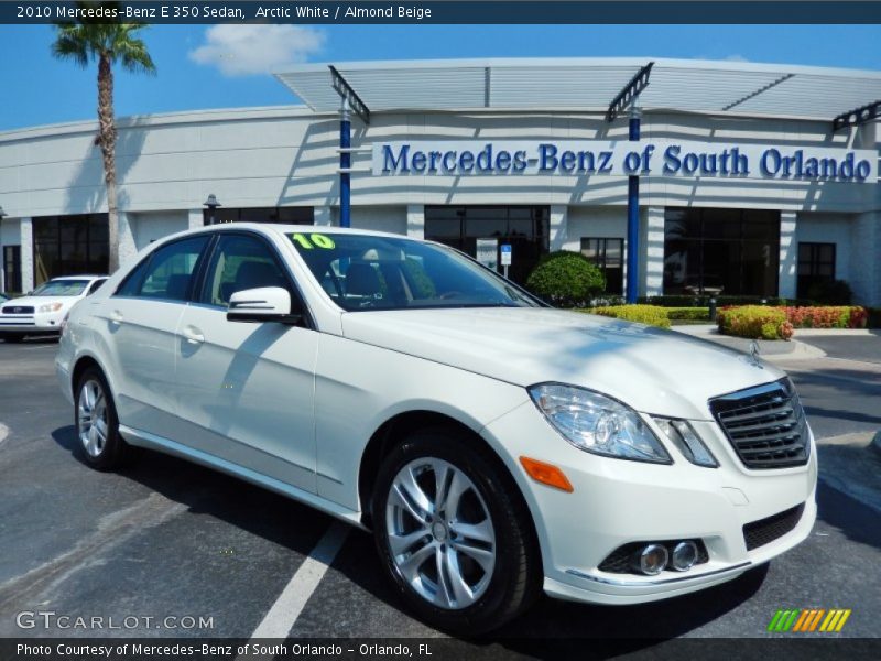 Arctic White / Almond Beige 2010 Mercedes-Benz E 350 Sedan