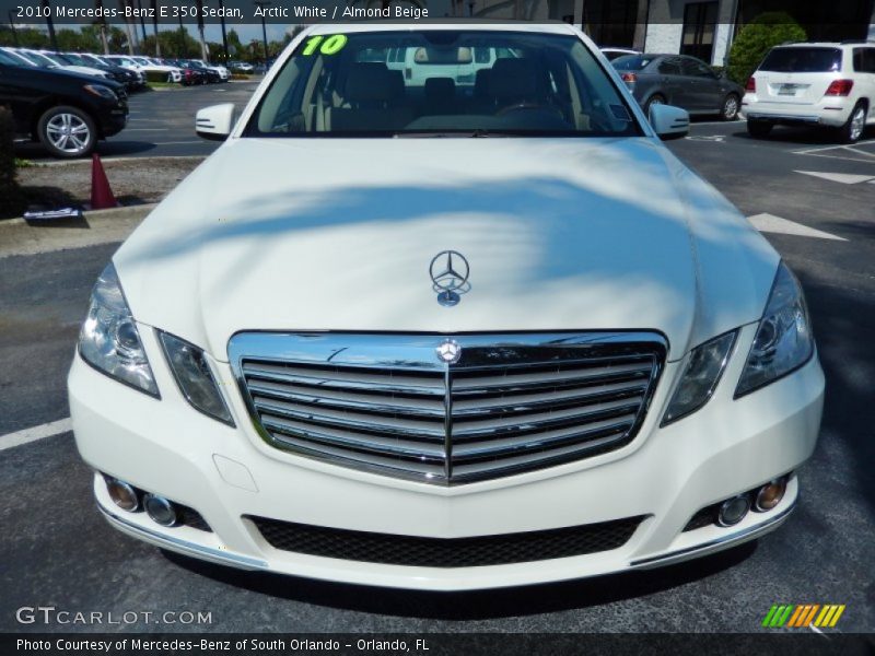 Arctic White / Almond Beige 2010 Mercedes-Benz E 350 Sedan