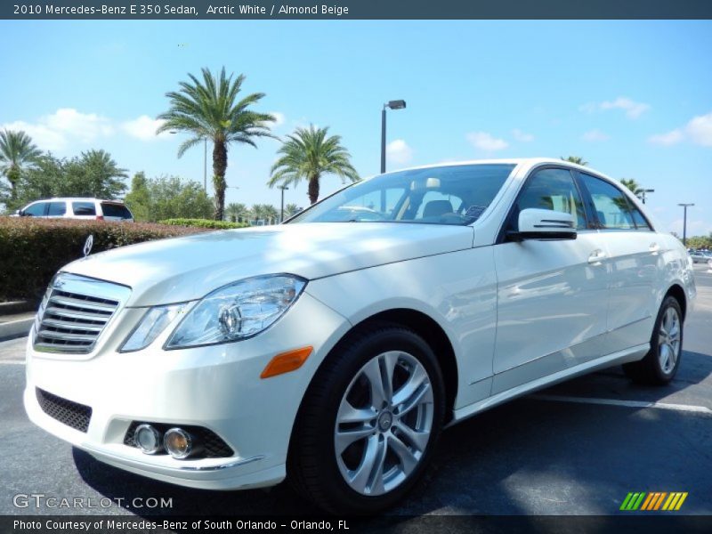 Arctic White / Almond Beige 2010 Mercedes-Benz E 350 Sedan