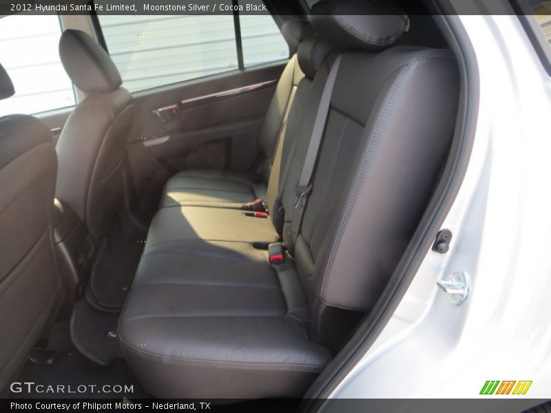 Moonstone Silver / Cocoa Black 2012 Hyundai Santa Fe Limited