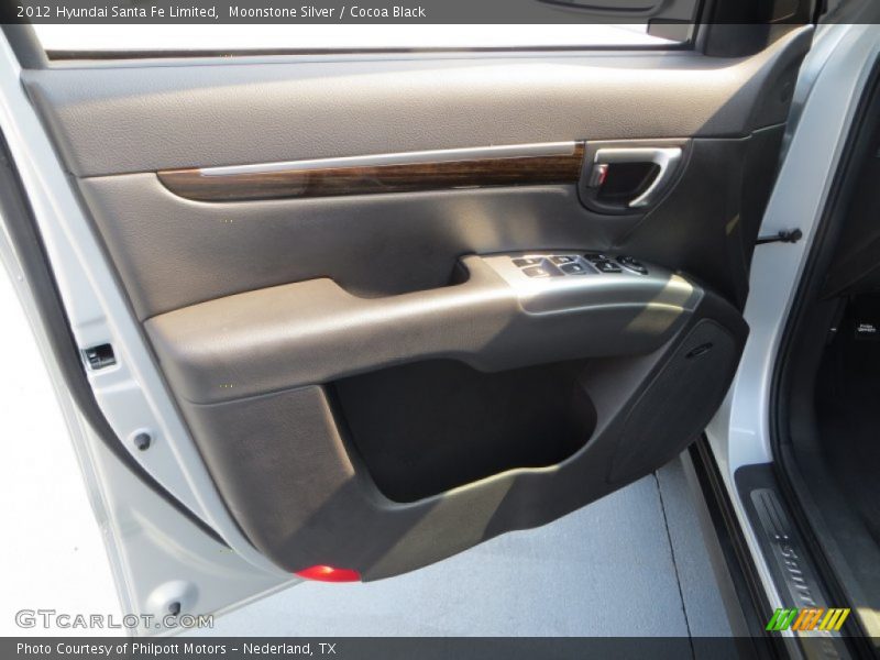 Moonstone Silver / Cocoa Black 2012 Hyundai Santa Fe Limited