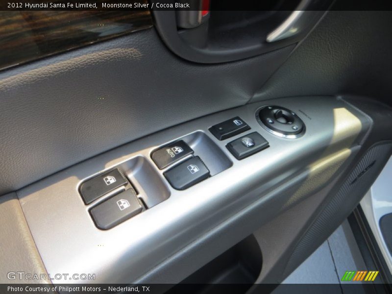 Moonstone Silver / Cocoa Black 2012 Hyundai Santa Fe Limited