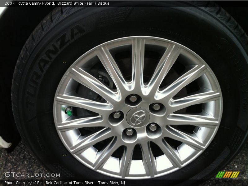 Blizzard White Pearl / Bisque 2007 Toyota Camry Hybrid
