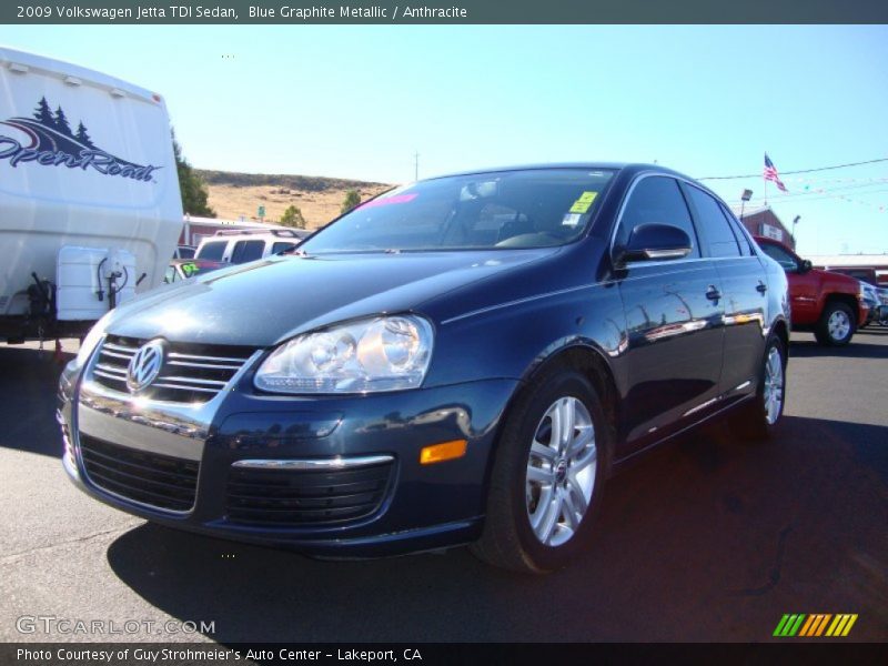 Blue Graphite Metallic / Anthracite 2009 Volkswagen Jetta TDI Sedan