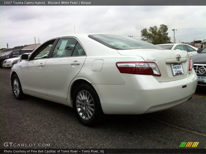 Blizzard White Pearl / Bisque 2007 Toyota Camry Hybrid
