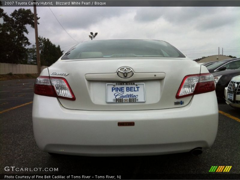 Blizzard White Pearl / Bisque 2007 Toyota Camry Hybrid