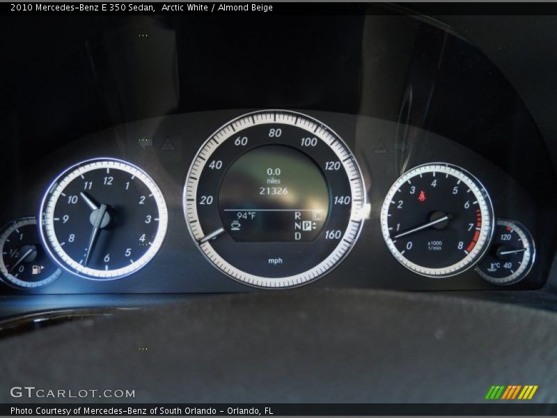 Arctic White / Almond Beige 2010 Mercedes-Benz E 350 Sedan