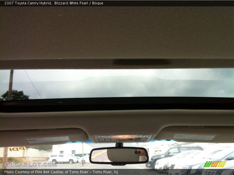 Blizzard White Pearl / Bisque 2007 Toyota Camry Hybrid