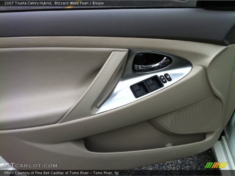 Blizzard White Pearl / Bisque 2007 Toyota Camry Hybrid