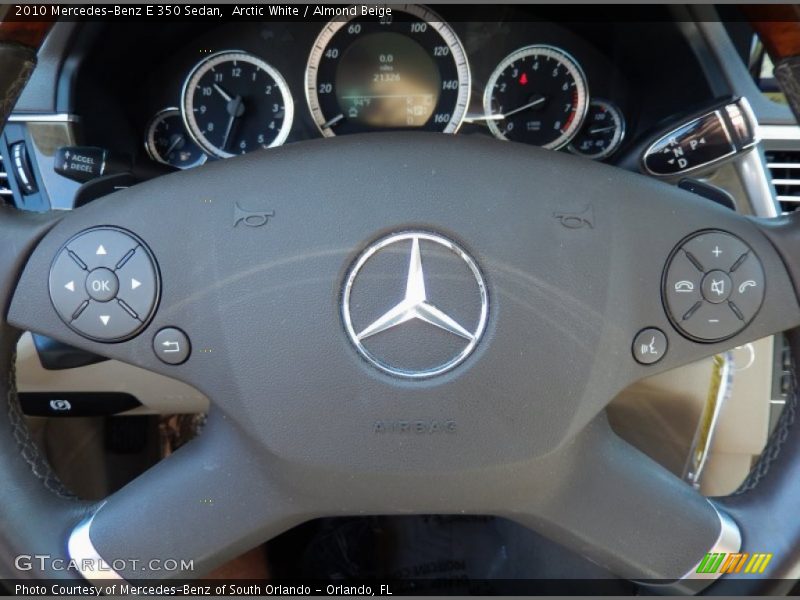 Arctic White / Almond Beige 2010 Mercedes-Benz E 350 Sedan
