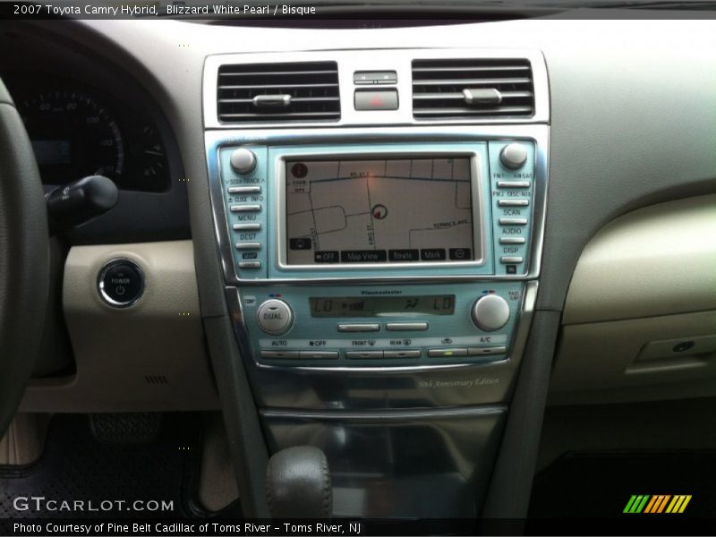 Blizzard White Pearl / Bisque 2007 Toyota Camry Hybrid