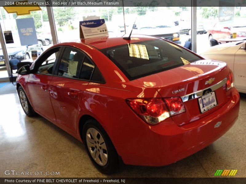 Red Hot / Jet Black/Medium Titanium 2014 Chevrolet Cruze LS