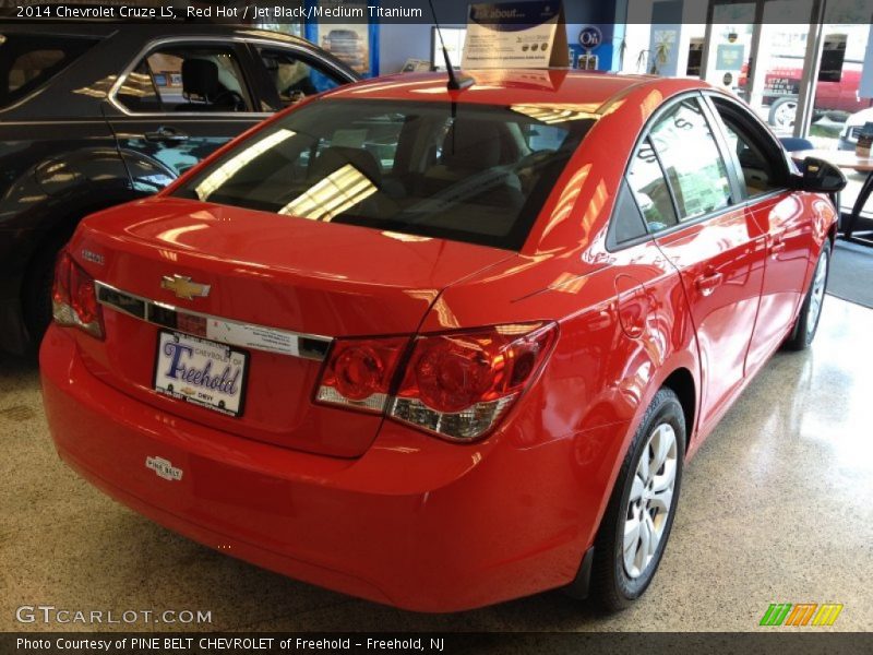 Red Hot / Jet Black/Medium Titanium 2014 Chevrolet Cruze LS