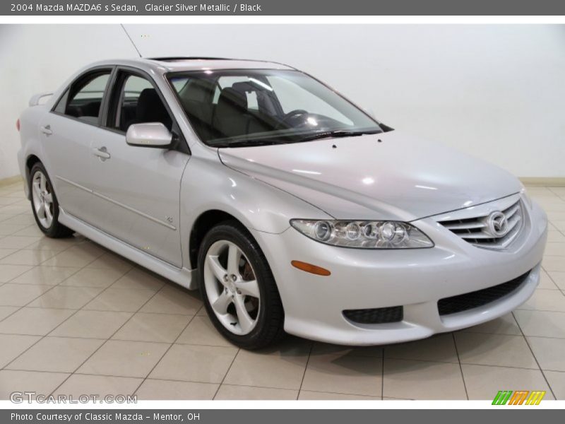 Glacier Silver Metallic / Black 2004 Mazda MAZDA6 s Sedan