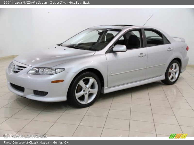 Glacier Silver Metallic / Black 2004 Mazda MAZDA6 s Sedan