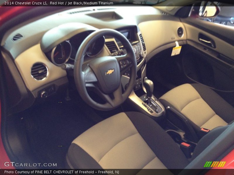 Red Hot / Jet Black/Medium Titanium 2014 Chevrolet Cruze LS