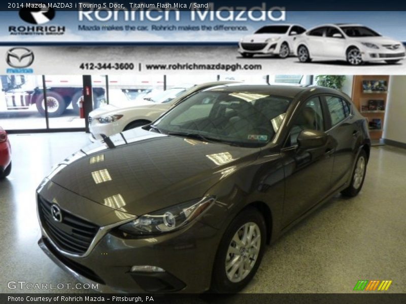 Titanium Flash Mica / Sand 2014 Mazda MAZDA3 i Touring 5 Door