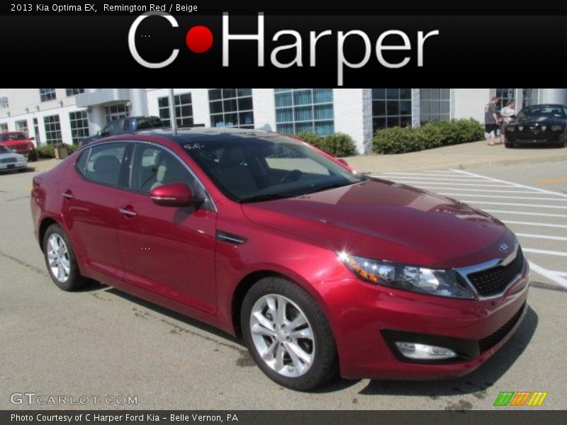 Remington Red / Beige 2013 Kia Optima EX