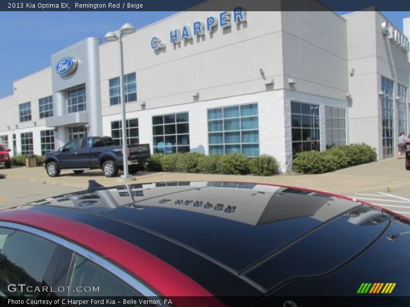 Remington Red / Beige 2013 Kia Optima EX