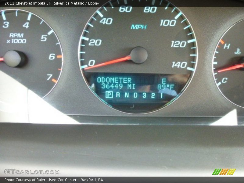 Silver Ice Metallic / Ebony 2011 Chevrolet Impala LT