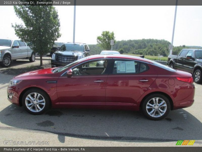 Remington Red / Beige 2013 Kia Optima EX