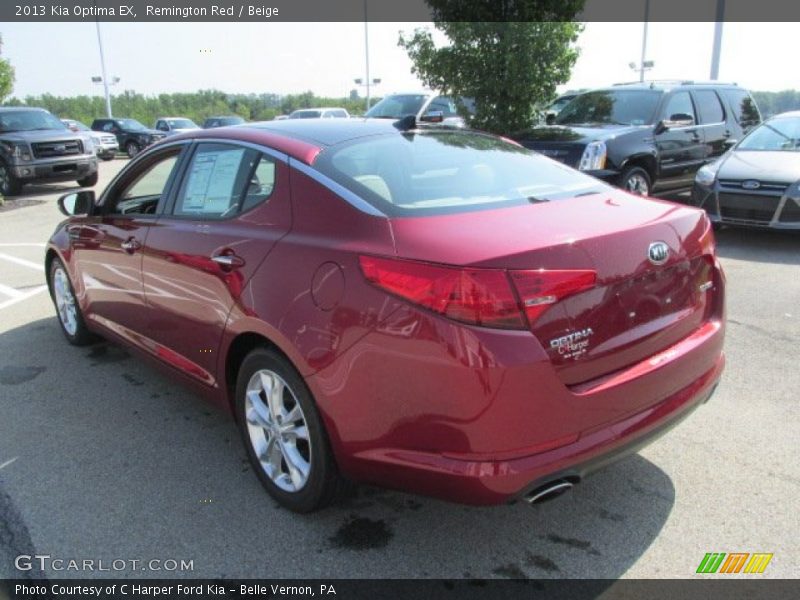 Remington Red / Beige 2013 Kia Optima EX